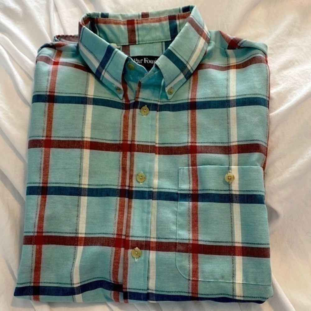 Par four Xl full button down shirt